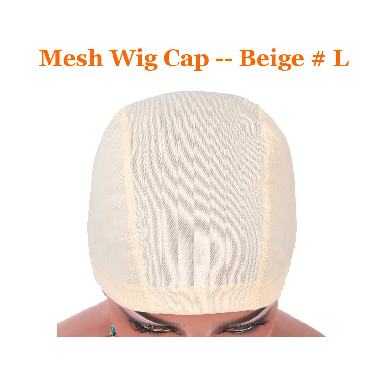 Nunify Spandex Mesh Dome Wig Cap – Stretchable Weaving Cap for Sew-In &a Wig Making (2Pcs/Lot)