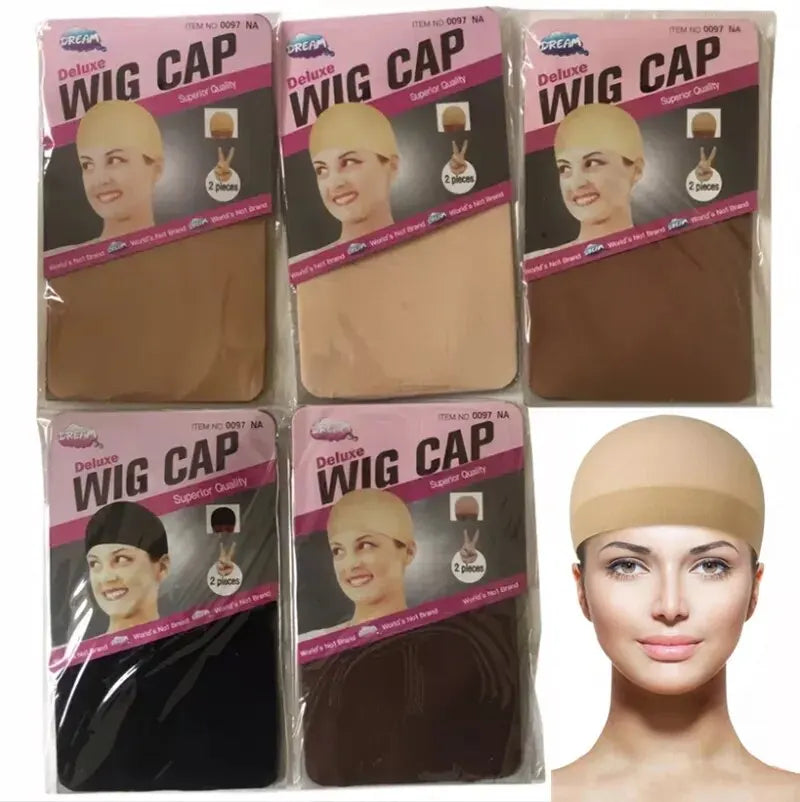 2-Pack Stocking Wig Caps – Stretchy Nylon Bald Cap for Wigs