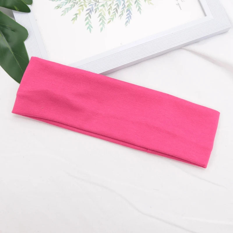 Product Description: Elastic Cotton Hairband – Fashionable Headbands for Women & Men