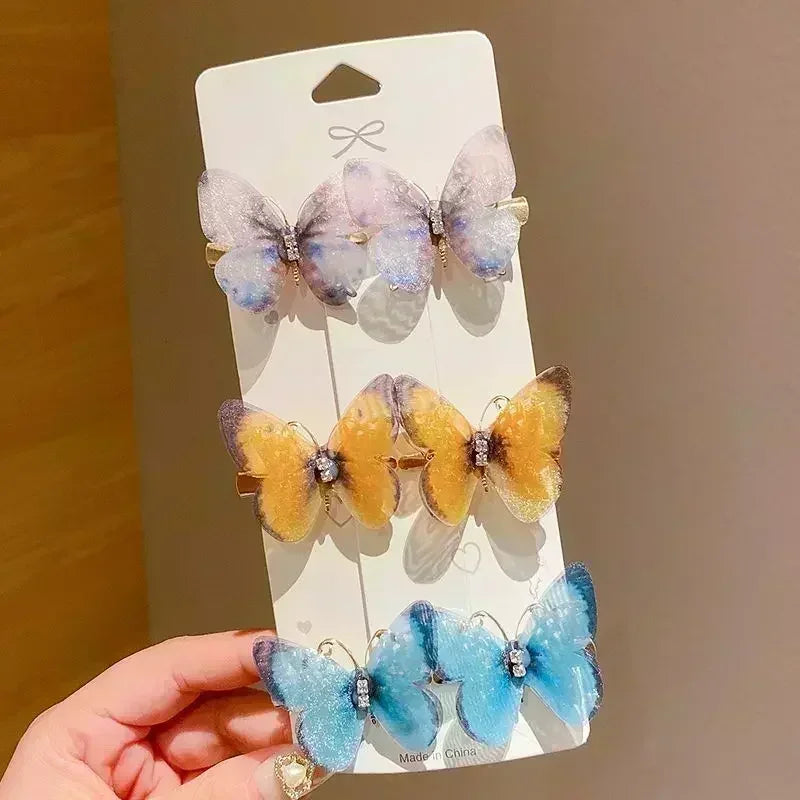 Colorful Butterfly Hairpins – Fashionable Hair Clips & Barrettes for Women & Girls