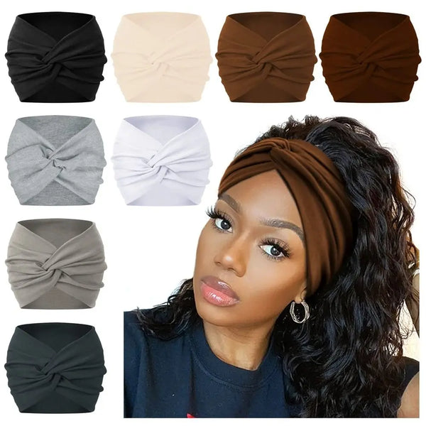 Twisted Extra Large Thick Wide Headbands Turban