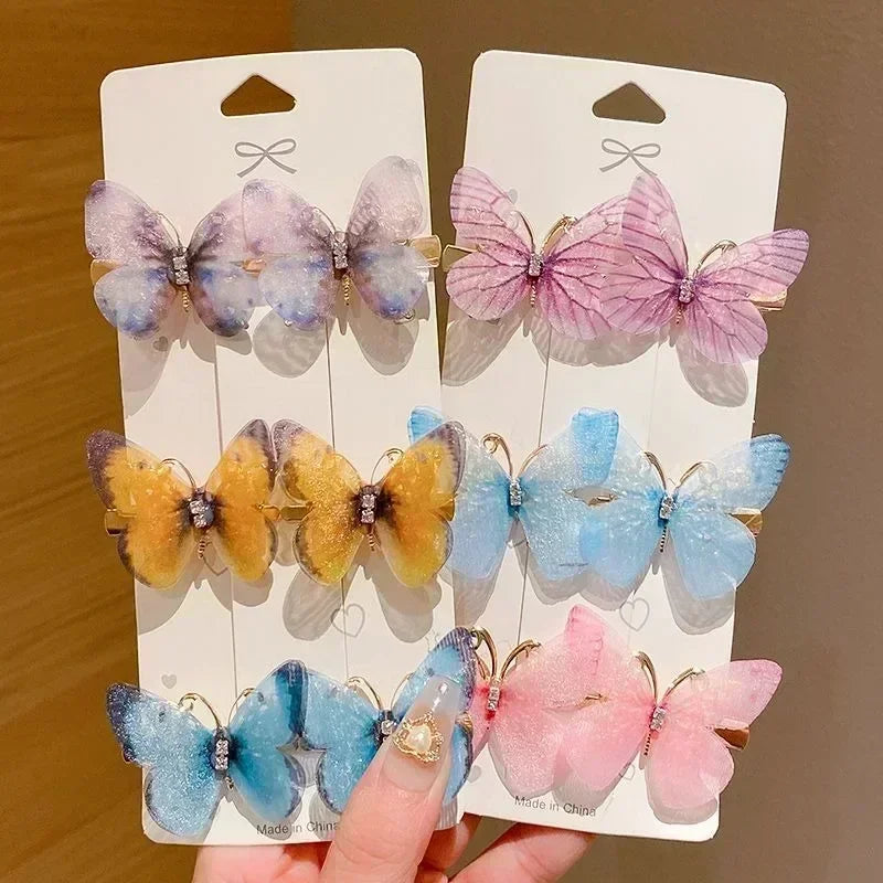 Colorful Butterfly Hairpins – Fashionable Hair Clips & Barrettes for Women & Girls