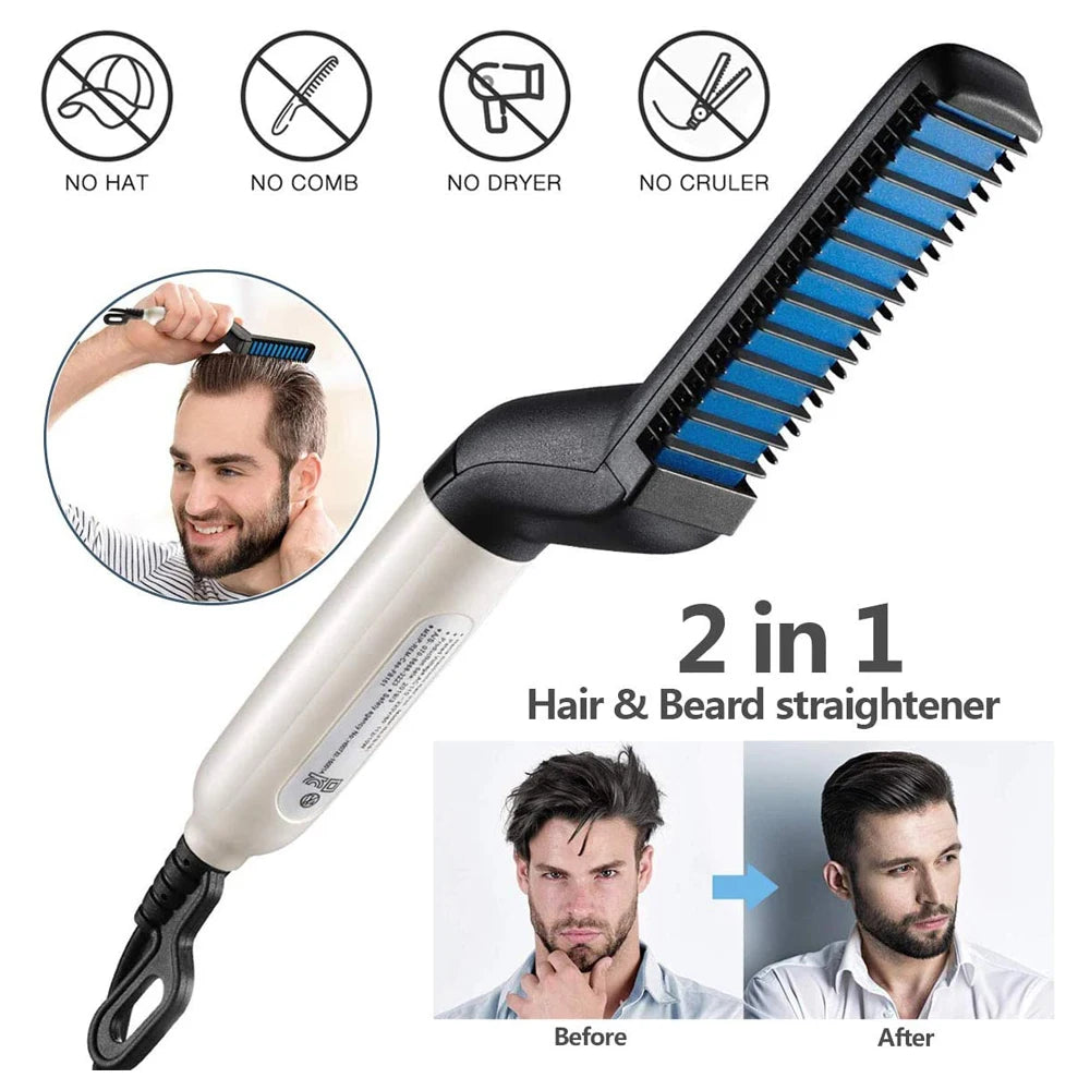 Multifunctional Quick Hair Beard Straightener