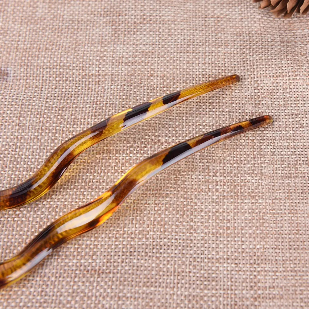 U Shape Traditional Resin Hair Pin