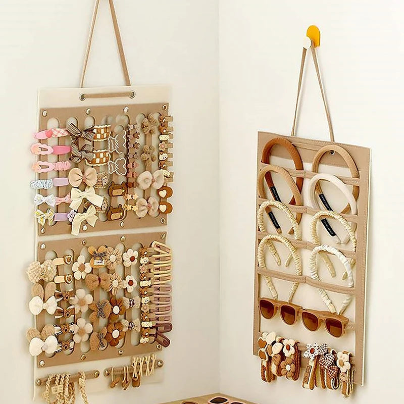 Hair Bows Organizer – Wall Hanging Headband & Hair Clip Storage Hanger