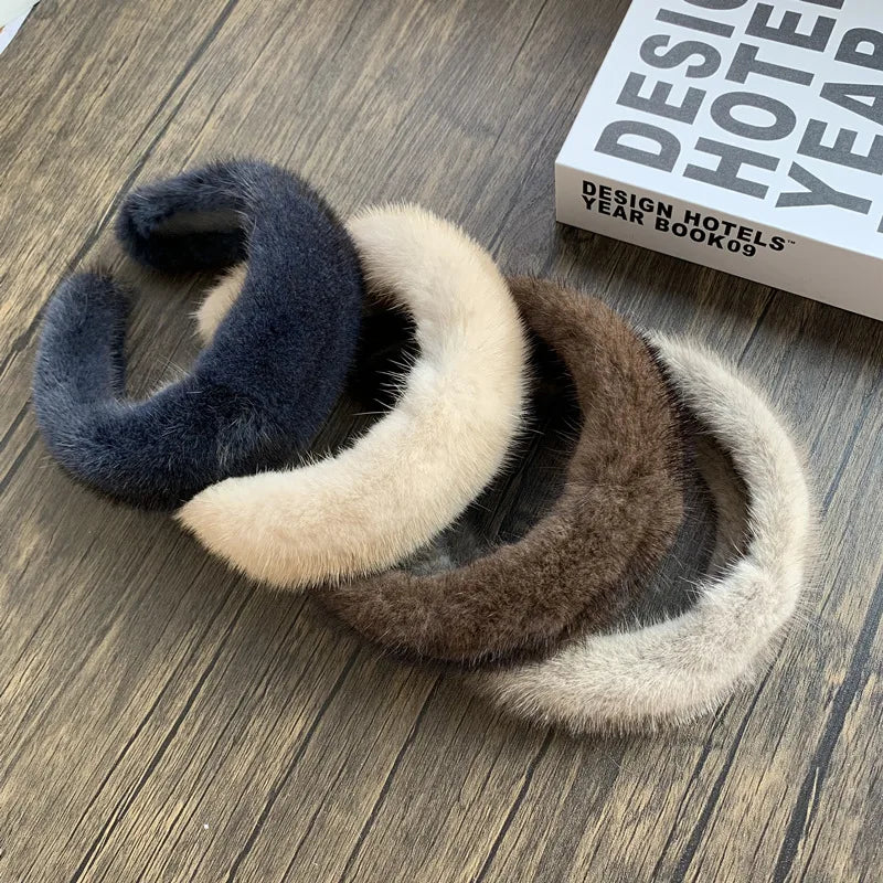 Winter Mink Fur Headband