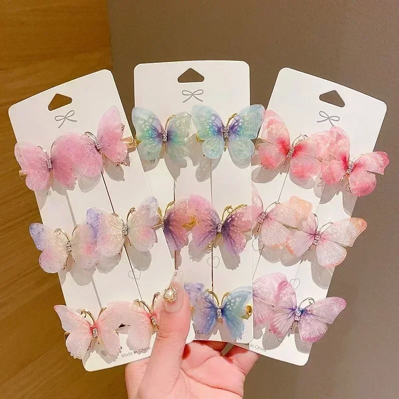 Colorful Butterfly Hairpins – Fashionable Hair Clips & Barrettes for Women & Girls