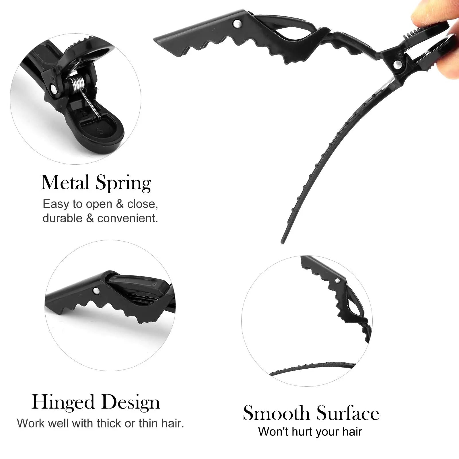 Plastic Hair Clip Hairpin Hairdressing Clamps