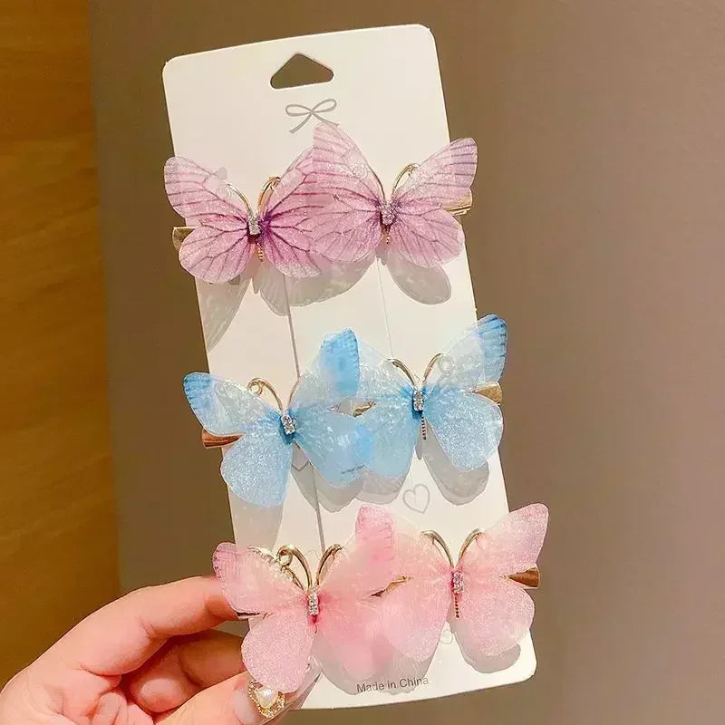 Colorful Butterfly Hairpins – Fashionable Hair Clips & Barrettes for Women & Girls