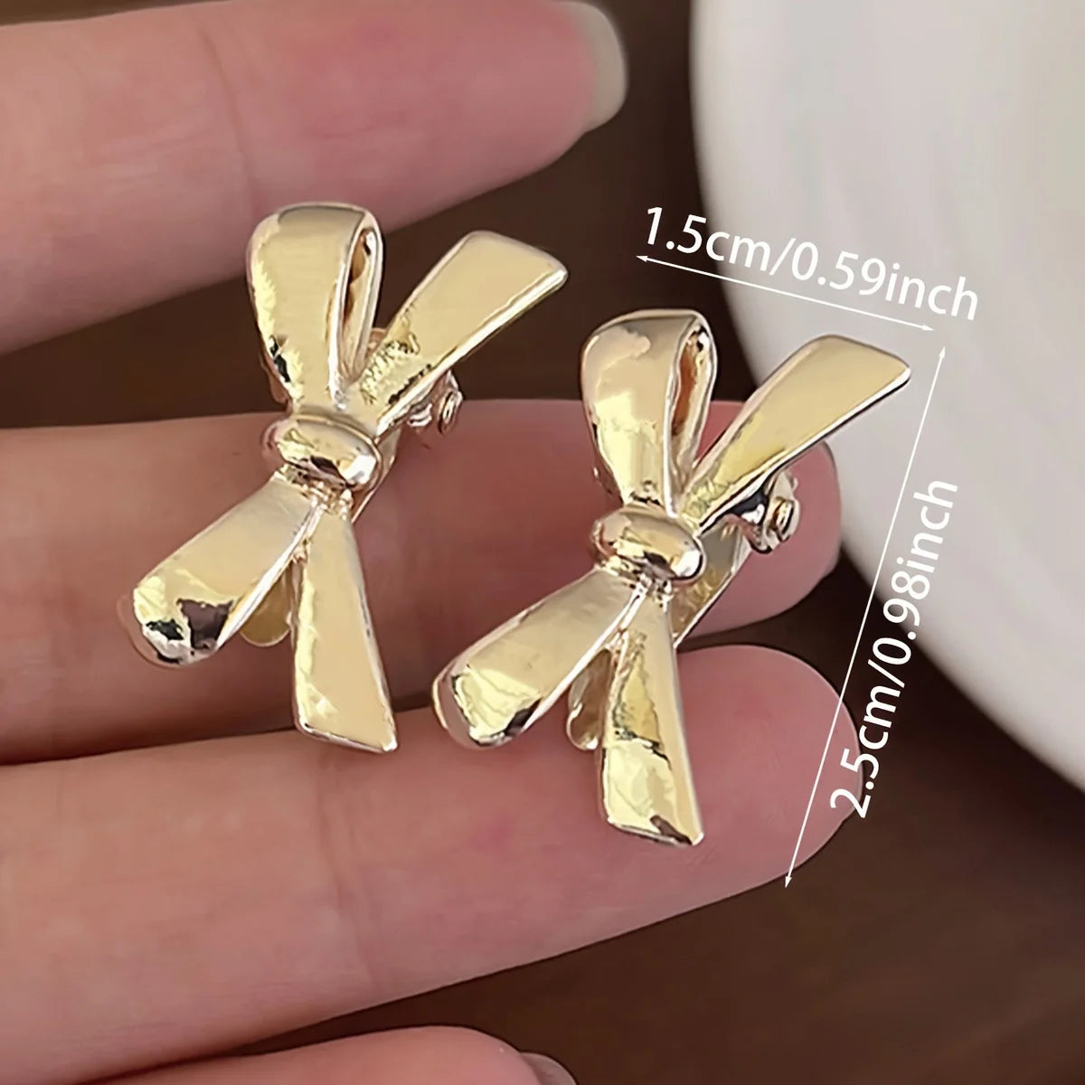 New Golden Bow Mini Hairpins