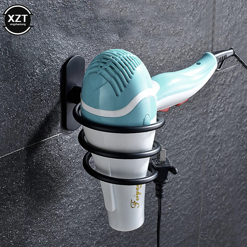 Aluminum Bathroom Hairdryer And Straightener Holder