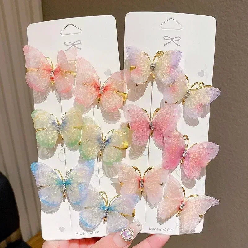 Colorful Butterfly Hairpins – Fashionable Hair Clips & Barrettes for Women & Girls