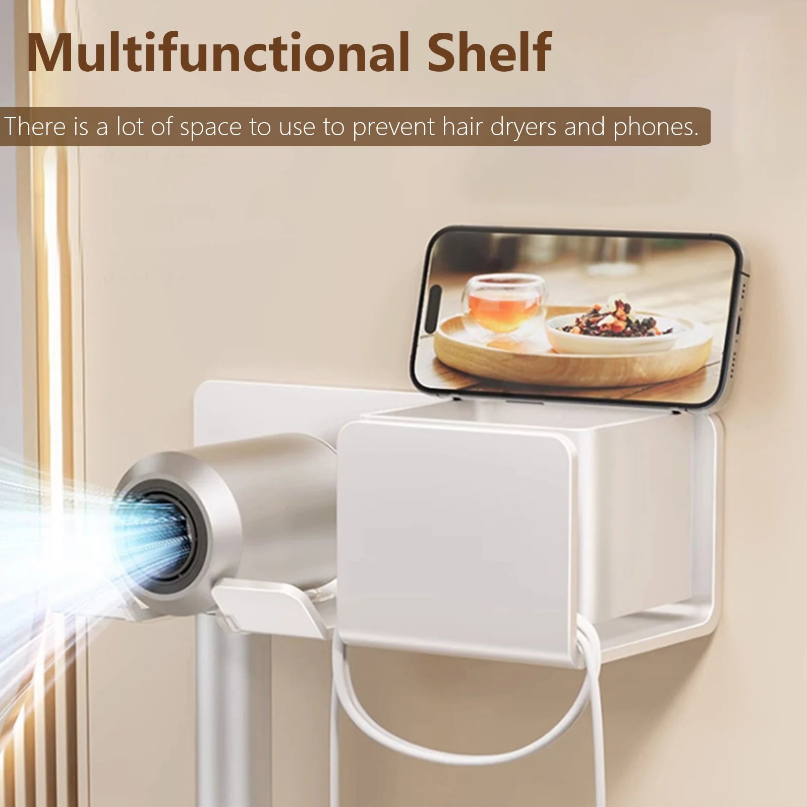 Hair Dryer Holder Wall Dryer Cradle