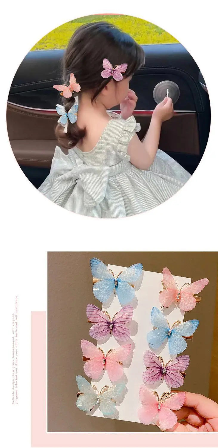 Colorful Butterfly Hairpins – Fashionable Hair Clips & Barrettes for Women & Girls