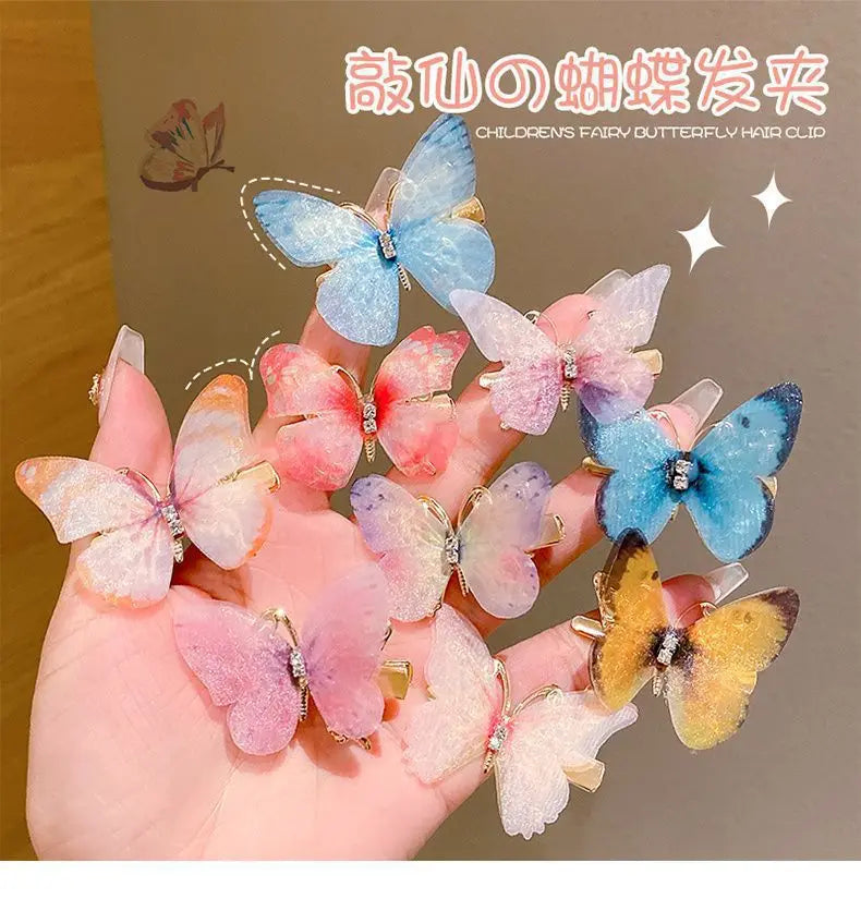 Colorful Butterfly Hairpins – Fashionable Hair Clips & Barrettes for Women & Girls