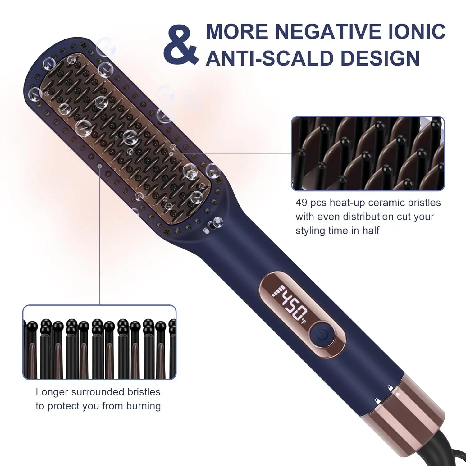 Flat Iron, 1.25'' Curling Iron Hair Straightener