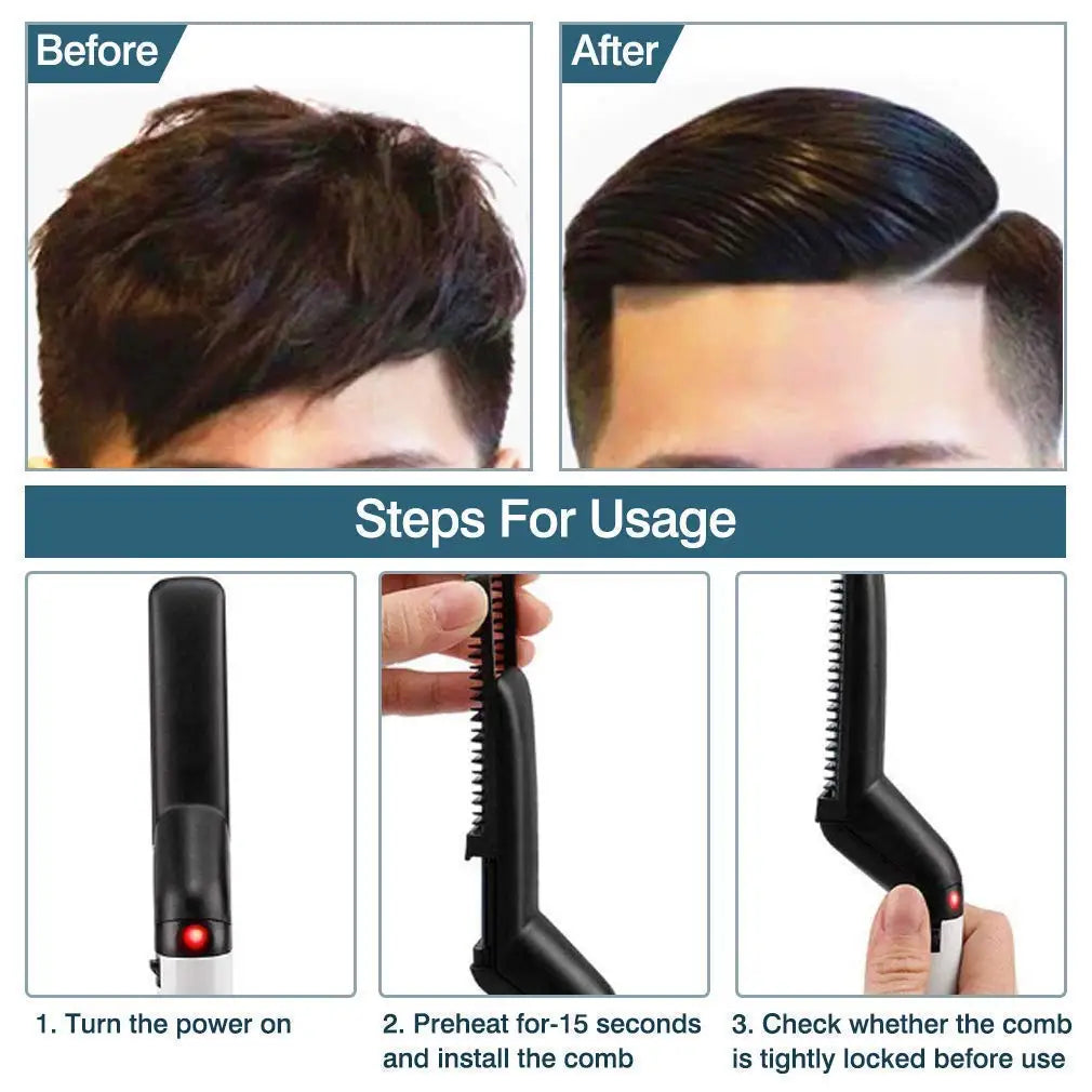 Multifunctional Quick Hair Beard Straightener