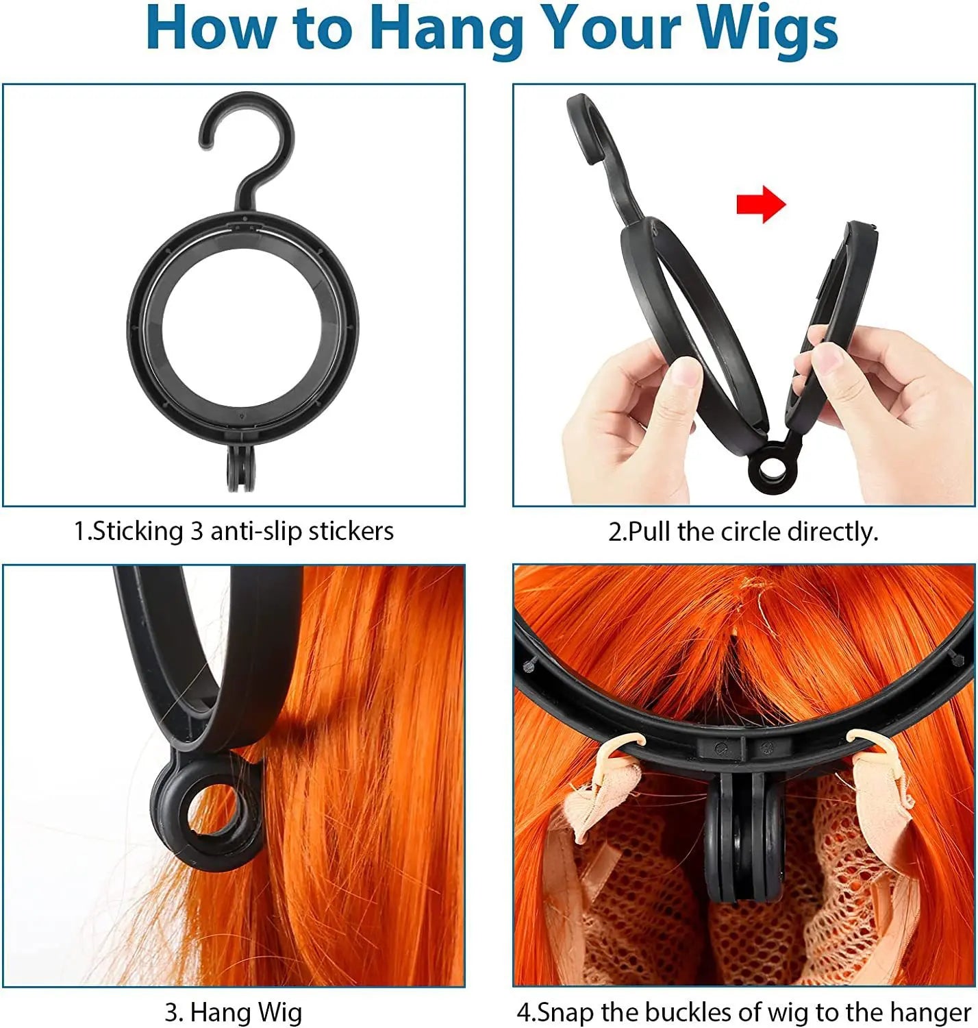 Portable Wig Display Stand Wig Hanger