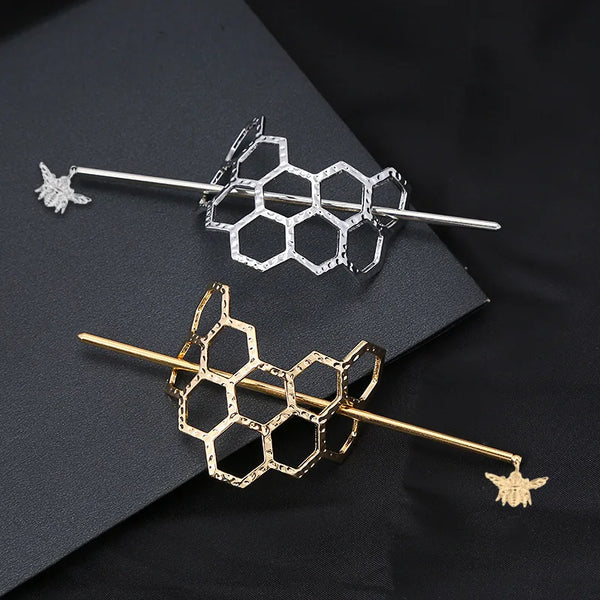 Honeycomb Hairpin Bee Twist Headwear