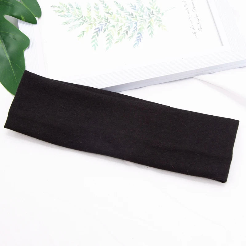 Product Description: Elastic Cotton Hairband – Fashionable Headbands for Women & Men