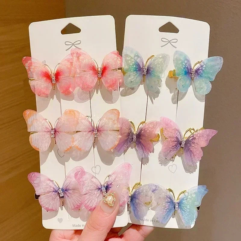 Colorful Butterfly Hairpins – Fashionable Hair Clips & Barrettes for Women & Girls