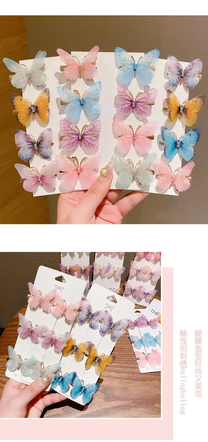 Colorful Butterfly Hairpins – Fashionable Hair Clips & Barrettes for Women & Girls