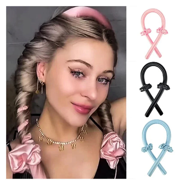 Heatless Curling Rod Headband Make Hair Accessories