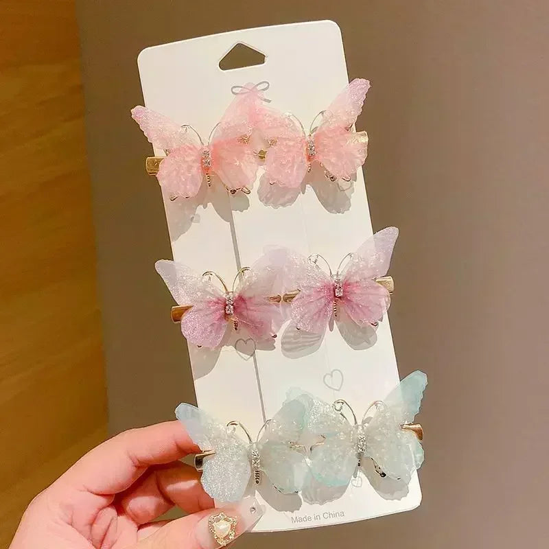 Colorful Butterfly Hairpins – Fashionable Hair Clips & Barrettes for Women & Girls