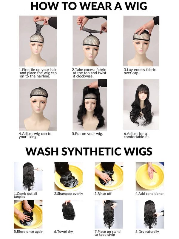 Synthetic wig  european and American fake hair