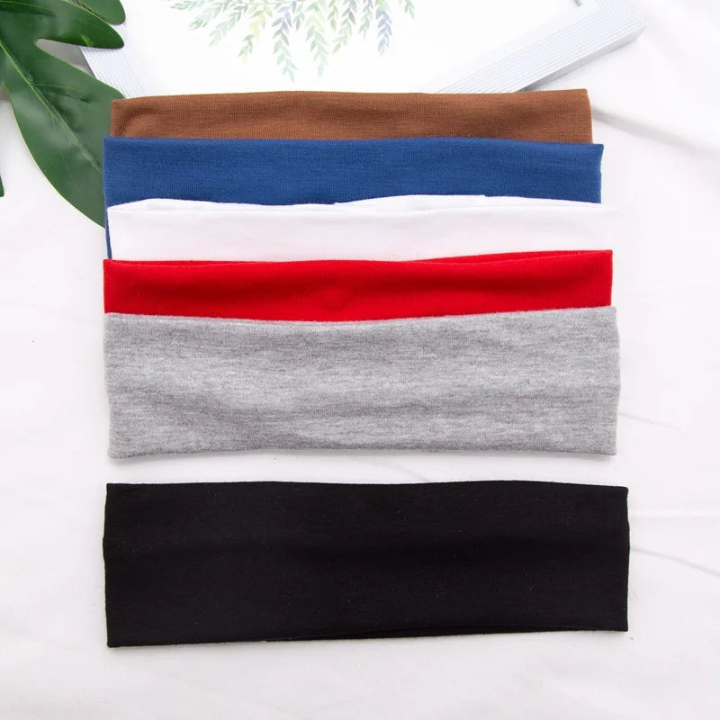 Product Description: Elastic Cotton Hairband – Fashionable Headbands for Women & Men