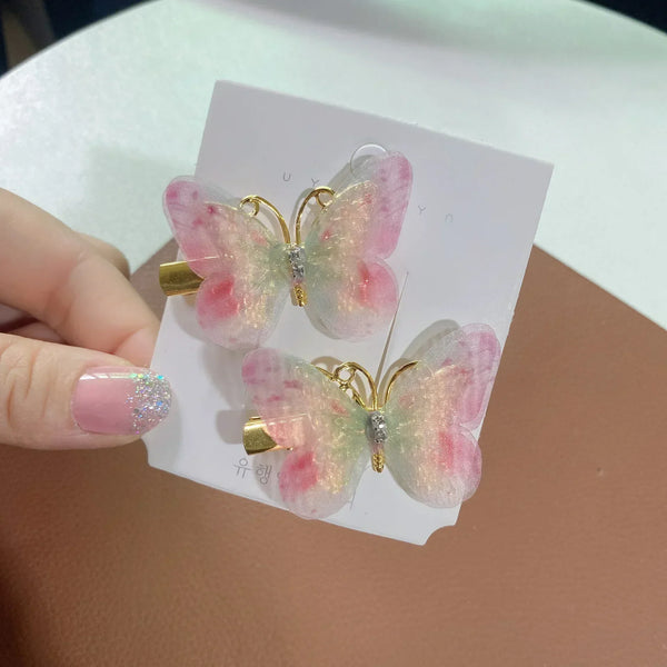 Colorful Butterfly Hairpins – Fashionable Hair Clips & Barrettes for Women & Girls