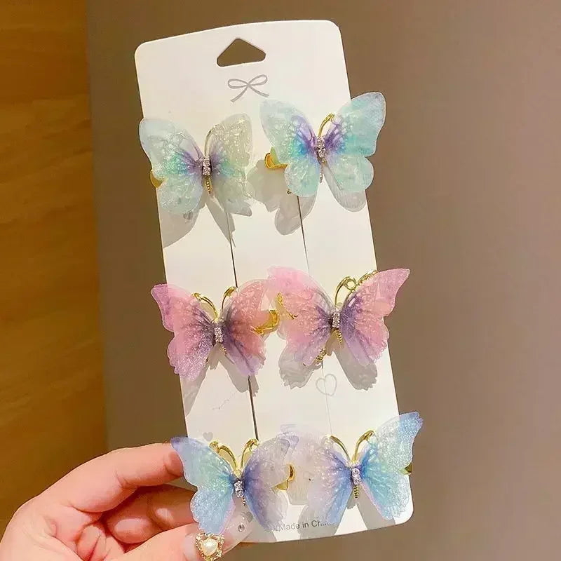 Colorful Butterfly Hairpins – Fashionable Hair Clips & Barrettes for Women & Girls