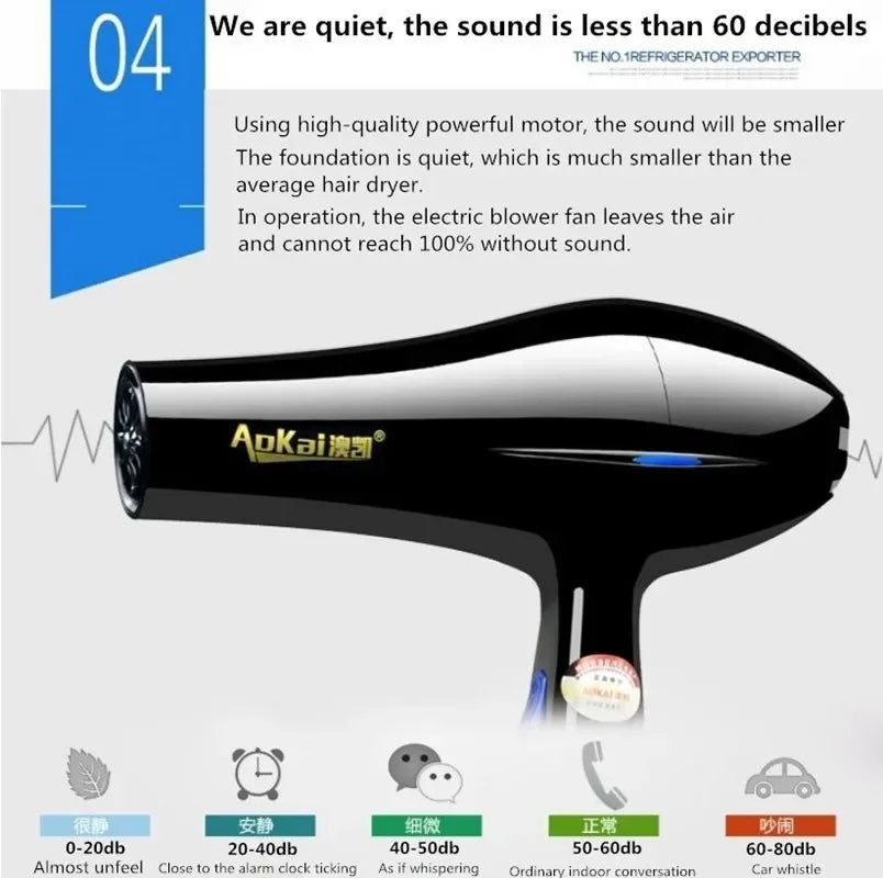 Power Blow Hair Dryer Brush 220V